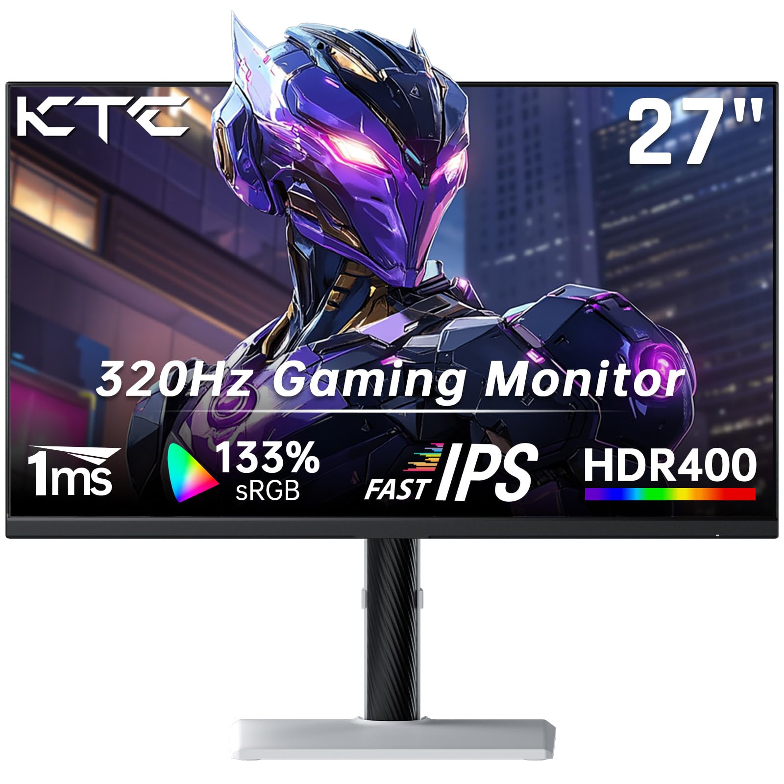 KTC 27″ H27E6 300Hz (320 OD) 1Ms 2K Fast IPS Pivot Gaming Monitör